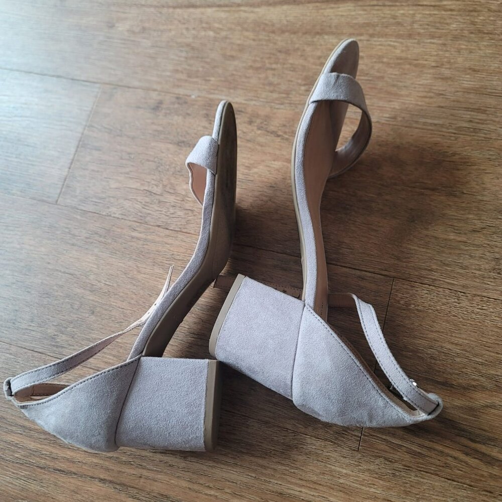 Call It Spring Suede Ankle Block Heel Sandals - image 3